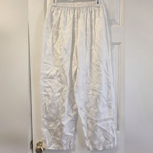 Vintage White Silky pajama pants PM
